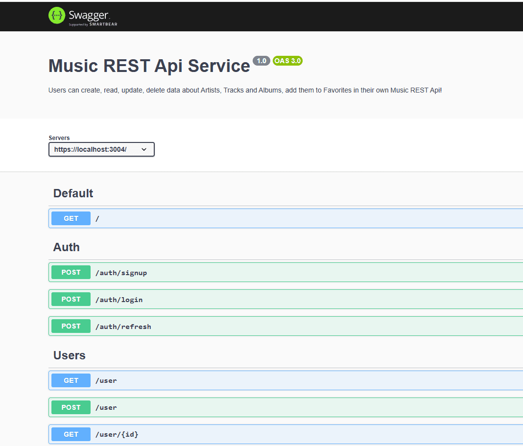 Music REST API